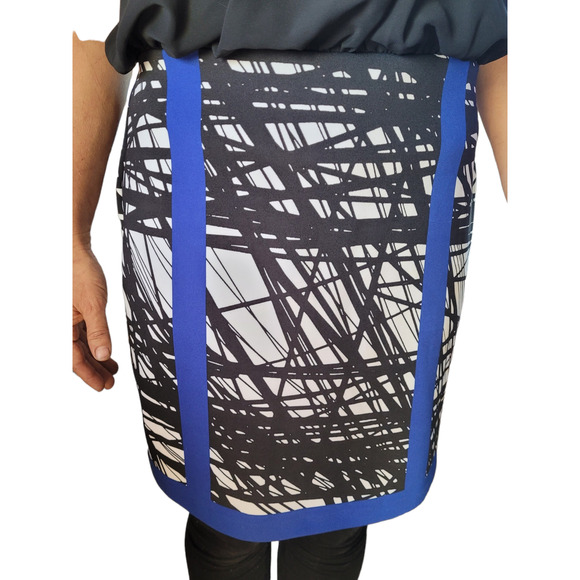 Thalia Sodi Sequin Cocktail Mini Dress Rhinestone Halter Black Blue Party Glam - Picture 4 of 11